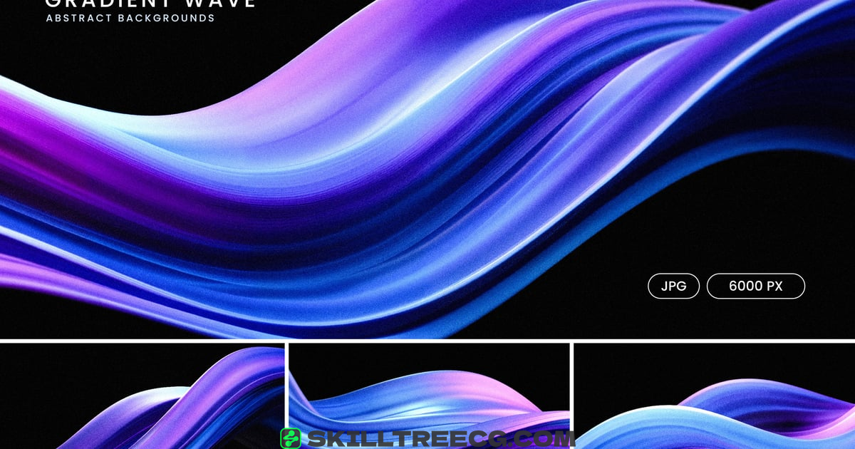 Abstract Gradient Wave Background（859964）-技能树